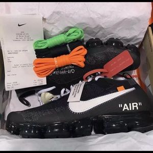 Nike Air Vapormax FK Size 11 DS OFF WHITE.